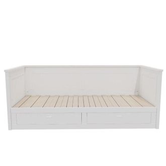 Muemue Div&aacute;n Extensible Con Colch&oacute;n Blanco 160x200cm