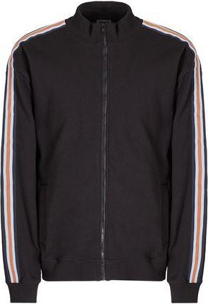 8 by YOOX ORGANIC COTTON TAPE BOXY ZIP-UP SWEATSHIRT