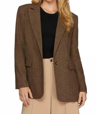 She + Sky Cher Blazer In Mocha Brown