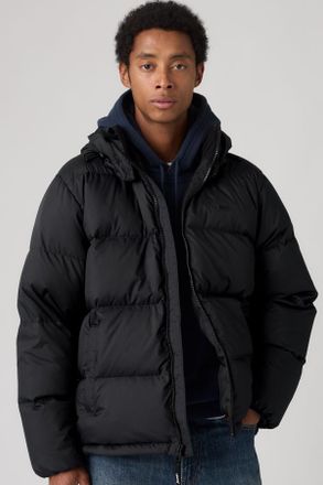 Levi's Rockwell Hooded Puffer - Hombre - 2XL - Negro / Jet Black Rip Stop
