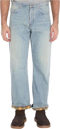Dior Heritage Interieurpatroon Jeans - Heren - Regular Fit Jeans - Blauw - W31 - Katoen - Jeans