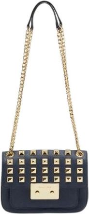 Michael Kors Pre-owned Cross Body Bags, female, Black, Size: ONE SIZE Pre-owned Leather Crossbody Bag