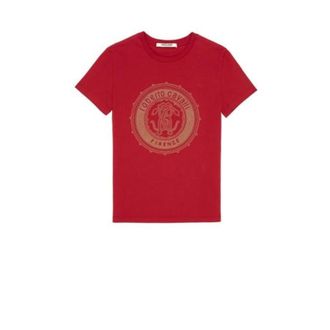 Roberto Cavalli RC Monogram Cotton T-Shirt, Brand Size 44 ( US Size 10 )