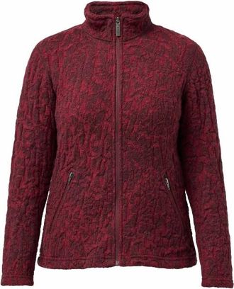 Ivanhoe of Sweden Tuva Jaquard Wolljacke f&uuml;r Damen | rot