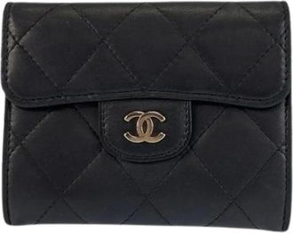 Chanel Pre-owned Wallets, female, Black, Size: ONE SIZE Pre-owned Vintage Coin Purse