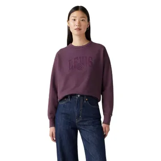 Levi's Dames/Dames Sweatshirt met grafische ronde hals (Pruim perfect)