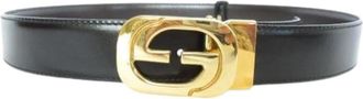 Gucci Pre-owned Standard riem - Dames - Vintage Accessoires - Zwart - ONE Size - Leer - Vintage