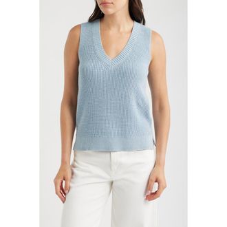 Seasalt Cornwall Lookout Point Knit Vest in Blue Fog at Nordstrom, Size 12 Us
