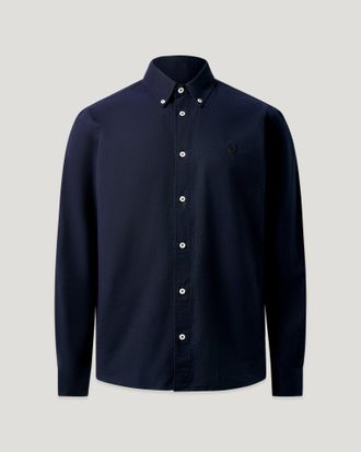 Belstaff Camiseta Street Para Hombre Compact Cotton Oxford Tinta Oscura One Size