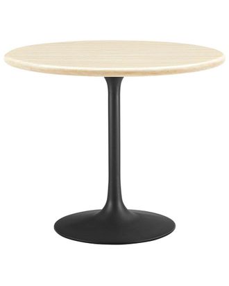 ModWay Lippa 36in Round Artificial Travertine Dining Table