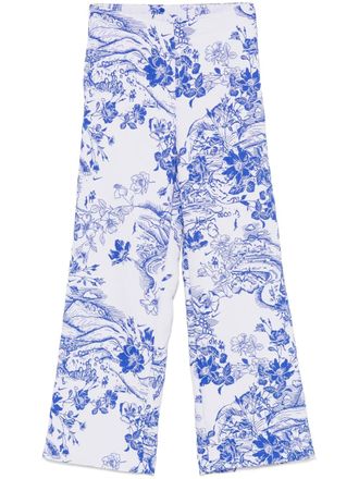 Nike Mid waist trainingsbroek met jacquard - Wit