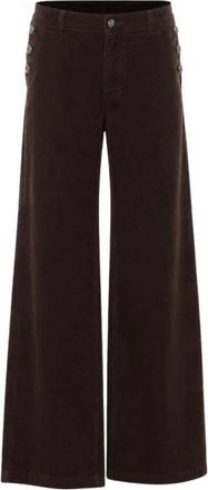 Liu Jo Wijde broek - Dames - Wijde Broeken - Bruin - W29 - Broeken