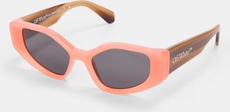 Off-white Mens Accessories Off White Memphis Square Full Rim Sunglasses in Orange/Grey - One Size