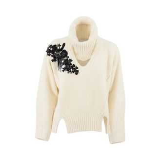 Ermanno Scervino Dames, Truien, Beige, Maat: S