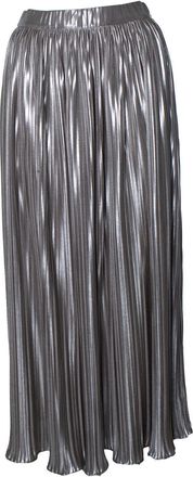 Saloni metallic pleated skirt
