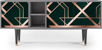 StoryZ Mueble de TV verde 3 puertas L 150 cm