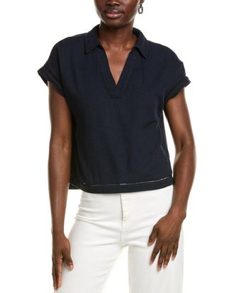 Ellen Tracy Linen-Blend Shirt