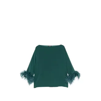 Gianluca Capannolo Laura Feather-trim Top