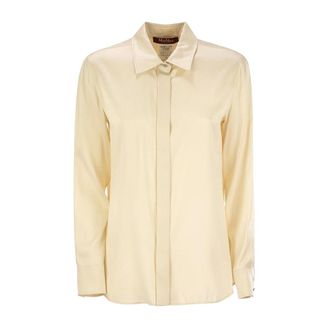 Max Mara Shirts, female, Beige, Size: XL Stylish Shirt for Women