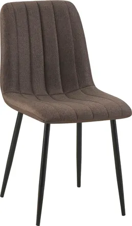 Clp Silla De Comedor Dijon Tela Marr&oacute;n