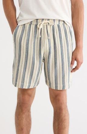 Lucky Brand Textured Striped Pull-On Shorts in Midnight Navy at Nordstrom Rack, Size Xx-Large