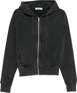 Entire studios Sudadera con cremallera - Sweatshirts & Hoodies - Mujer - Negro - XS