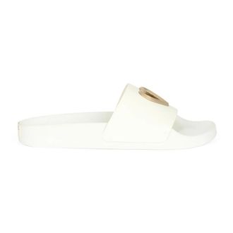 Red Valentino Sliders, female, White, Size: 6 US Minimalist Ciabatta