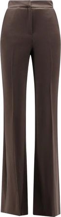 Actualee Pantaloni con orlo svasato - - Trousers - Donna - Marrone - L