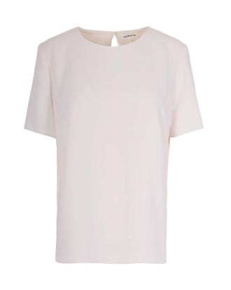 P.A.R.O.S.H. Basic White Cady Blouse