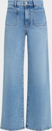 Frame Denim Le Slim Palazzo Modernist Pocket Jeans