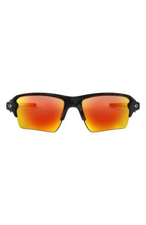 Oakley Flak 2.0 XL 59mm Polarized Sunglasses in Black /Red at Nordstrom