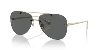 Chanel CH4285T Pilot-Frame Sunglasses - Gray