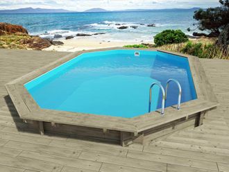 Habitat et Jardin Piscina De Madera florida 145 - 6,57 X 4,57 X 1,45 M