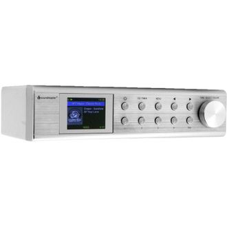 Soundmaster IR1500SI Radio Internet sottopensile Internet, dab+, fm Bluetooth, wlan, Internetradio Vivavoce Argento - Soundmaster