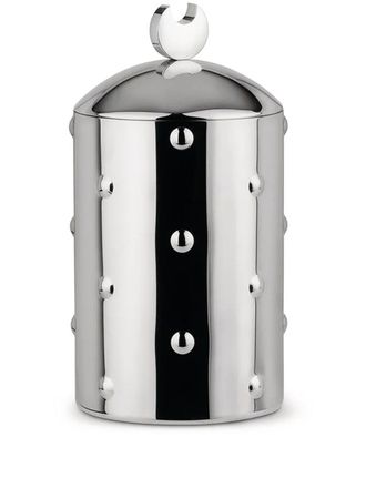 Alessi Kalist&ograve; 1 buttoned jar - unisex - stainless steel - One Size - Silver