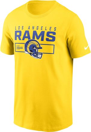 Nike Los Angeles Rams Helmet Essential Nike Mens NFL T-Shirt in Yellow | N19977I95-LQC