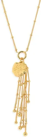Madewell Sand Dollar Chain Necklace in Antique Gold at Nordstrom