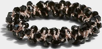 Simons Womens Faceted stone hair tie