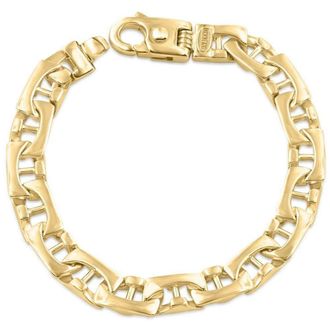 Pompeii3 Mens Link 14k Gold (44gram) or Platinum (71gram) 8.5mm Link Bracelet 8.5