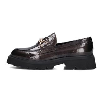 Stefano Lauran Schoenen, Dames, Bruin, 38 EU, Wol, Retro Charme Loafers voor Vrouwen
