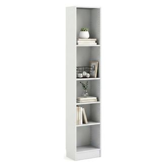 Dmora Dmora Biblioth&egrave;que &Agrave; Cinq Compartiments, Couleur Blanche, 40 X 203 X 26 Cm