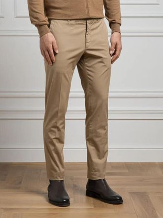 Incotex Mens Nude Wool Blend Trousers - Tan - Size EU 50 (Mens)
