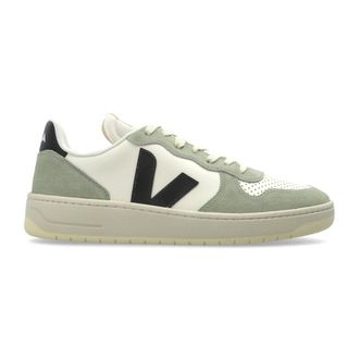 Veja Sneakers, male, Green, Size: 10 US V-10 Prime Leather Sneakers