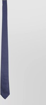 Ferragamo silk tie slim blade standard length polka dots