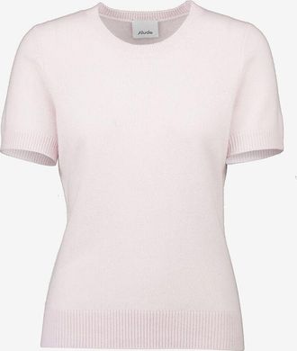 Allude Kurz&auml;rmeliger feiner Kaschmirpullover