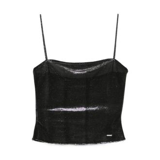 Gucci Jersey broek met iriserend effect - Dames - Tops - Zwart - Maat: S Jersey