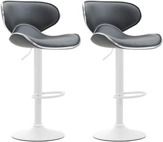 Clp Set De 2 Taburetes Las Vegas Gris Blanco