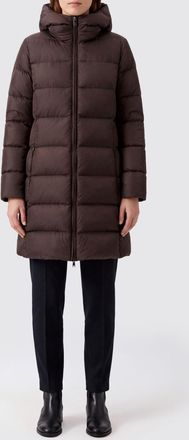Colmar Quilted Knee-Length Nylon Down Jacket with Hood