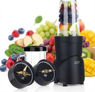 OEM Licuadora Deportiva De 500 W Con 4 Vasos, Cuchillas De Titanio Y Funci&oacute;n Twist Go