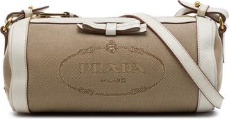 Prada Pre-owned Prada Canvas Canapa Logo Bow Barrel Crossbody Ladies MJYFV6X04RIFDMEY